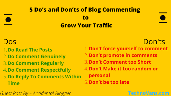 5 Dos & Don'ts of Blog Commenting