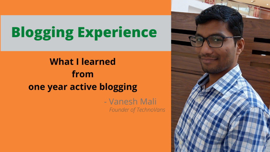 Blogging Experience of the year