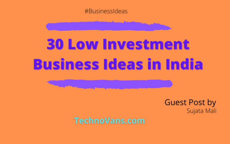 low investment business plans in india