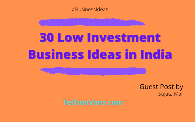 30 Low Investment Business Ideas in India