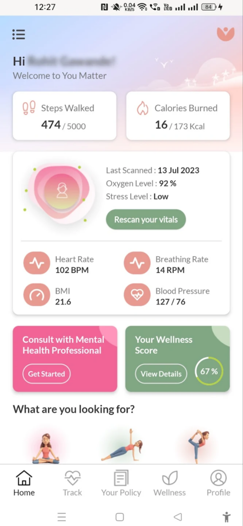 You Matter - health and wellness app screenshot