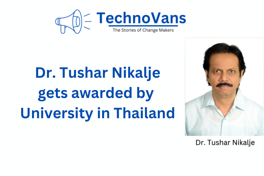 Dr. Tushar Nikalje gets awarded by University in Thailand